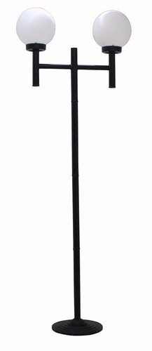 LUMINÁRIA JARDIM DUPLA - Preta LUMINÁRIA JARDIM DUPLA - Preta